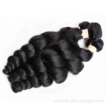 factory selling 100% virgin luxury loose wave hair extension for women